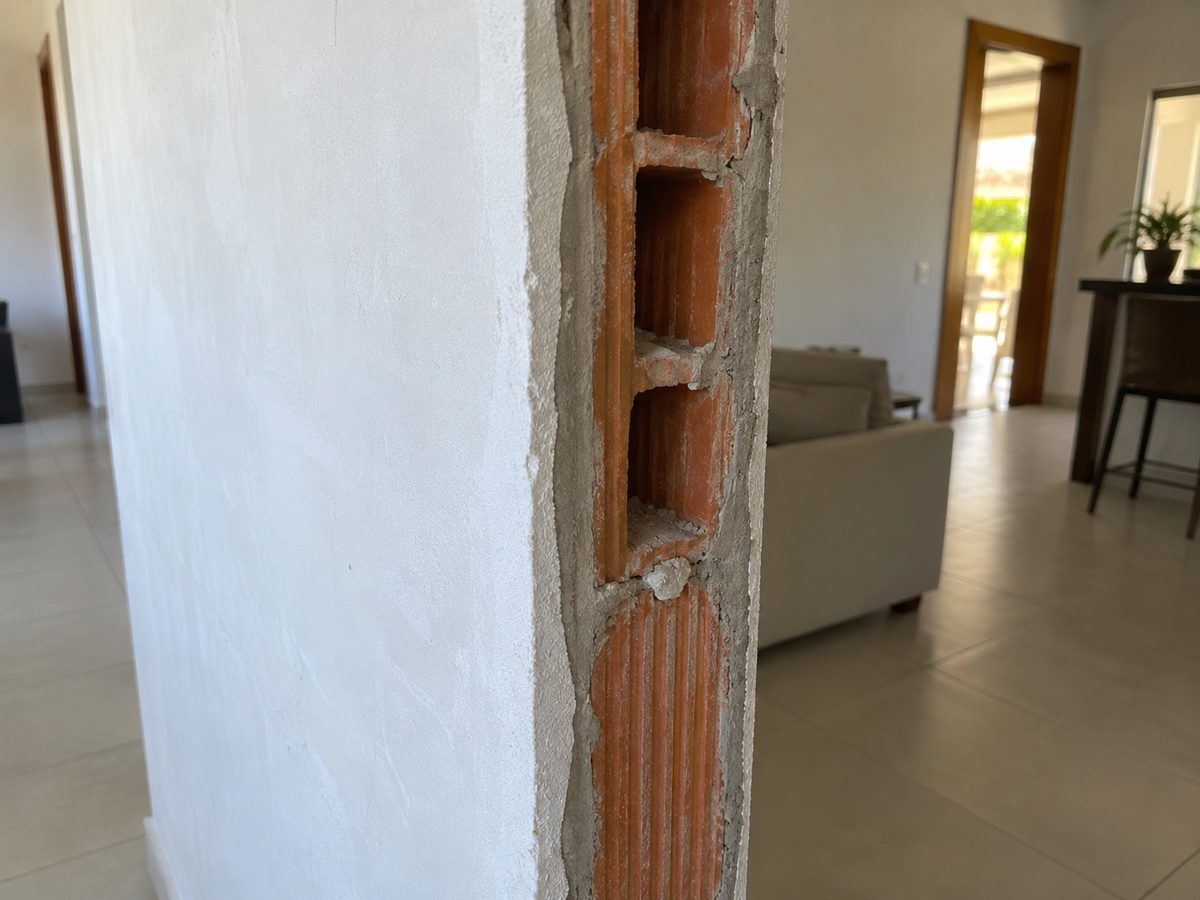 Parede comum de bloco
