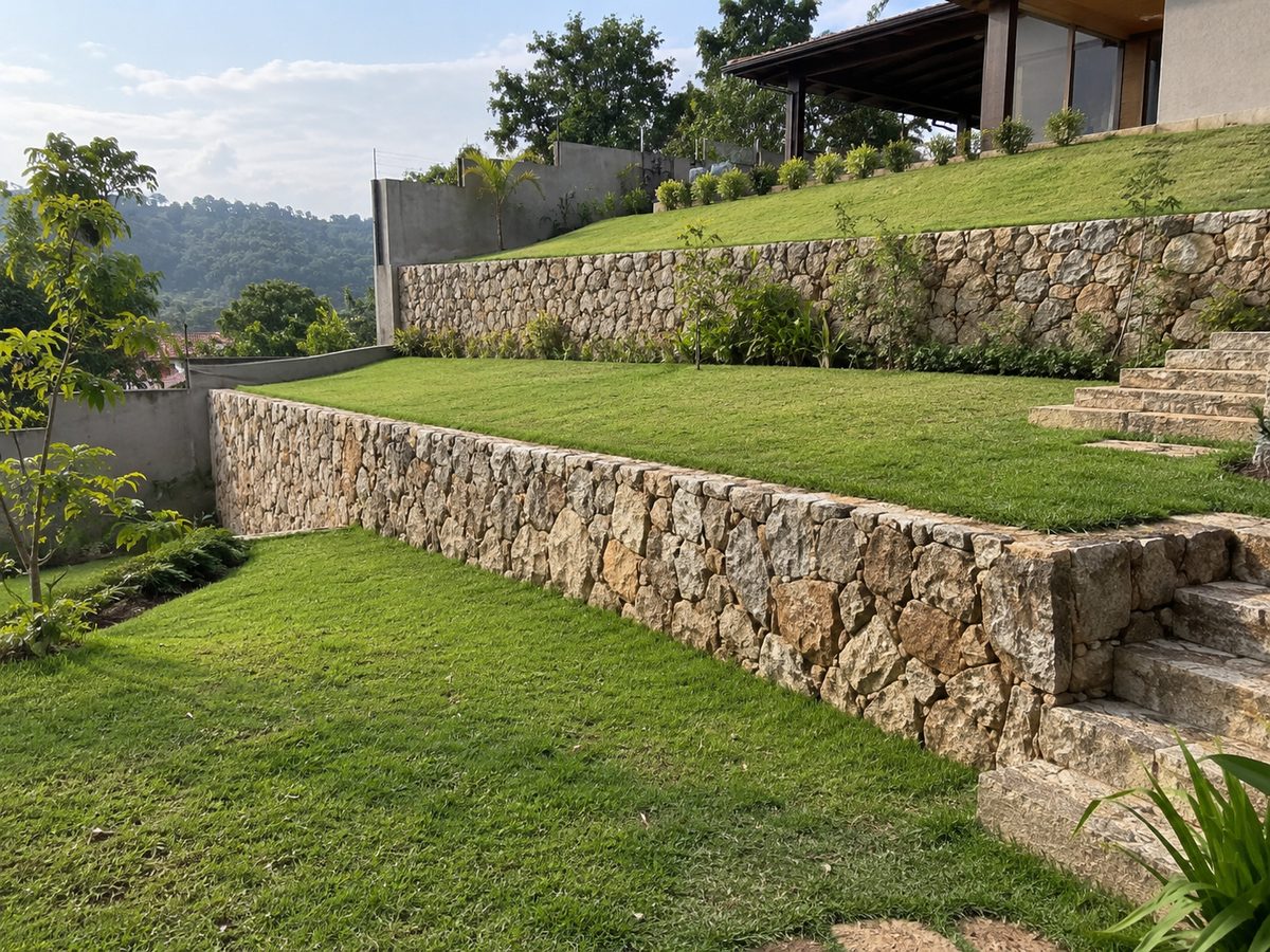 Arrimos e terraços